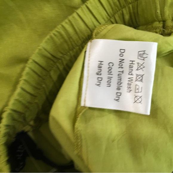 Kourt Few Moda Womens Size S Askita Elastic Waist Skort Skirt Linen Blend Green. - Picture 7 of 8